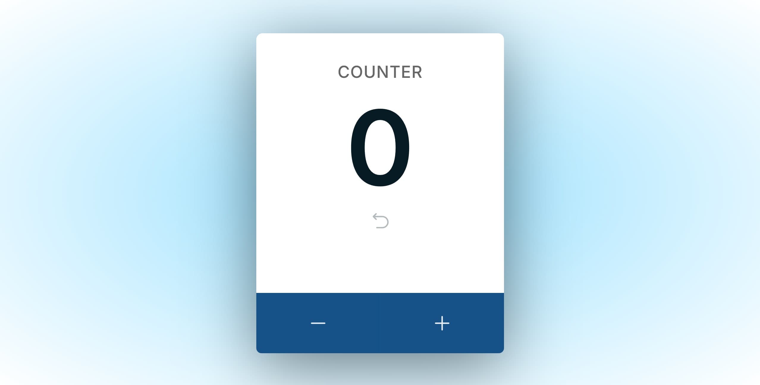 React - My First Simple Lovely Counter