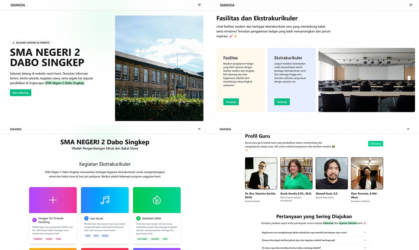 Laravel - SMAN 2 Dabo Singkep Website (Prototype)